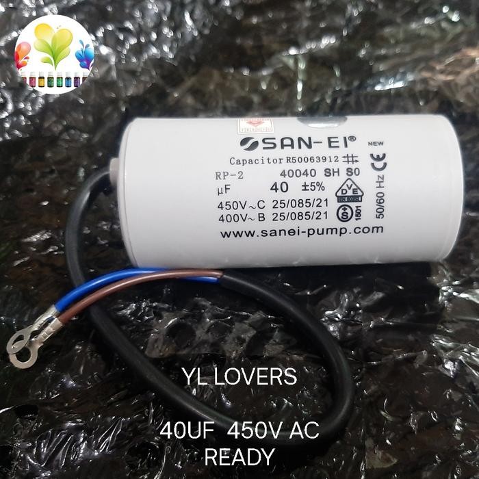 Capasitor 40 uf/450vAC / kapasitor 40uf/450V AC/Kapasitor AC
