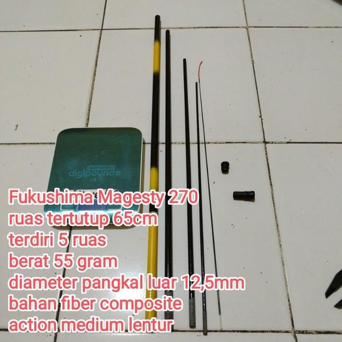 Joran Tegek Fukushima Magesty 270 Merah kuning