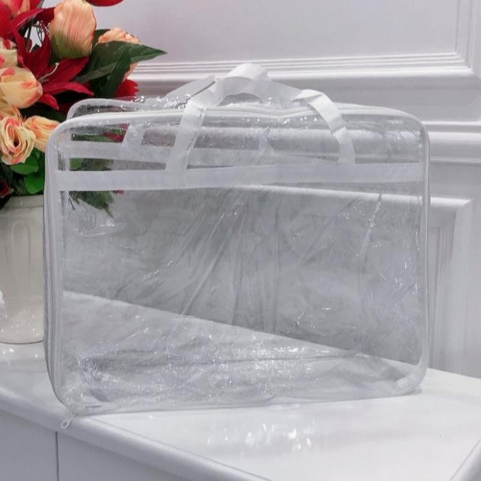 Tas Kantong Bedcover Plastik Mika Bening