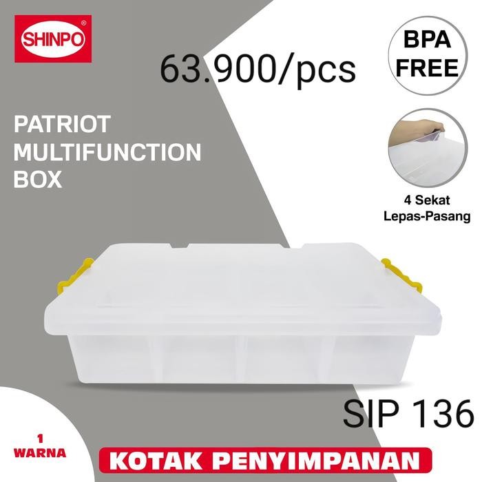 PATRIOT Container Box CB 19 SIP 136 Kapasitas 19 Liter 19Liter 19L