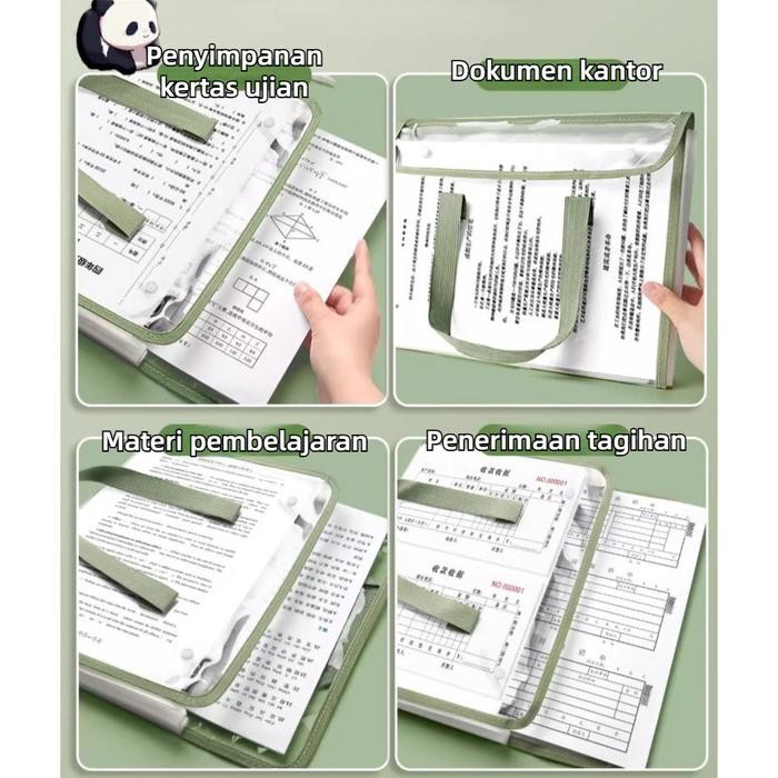 

Bening File Folder Document Bag Tas Dokumen File A4 13 Sekat Uji Kantong Kertas