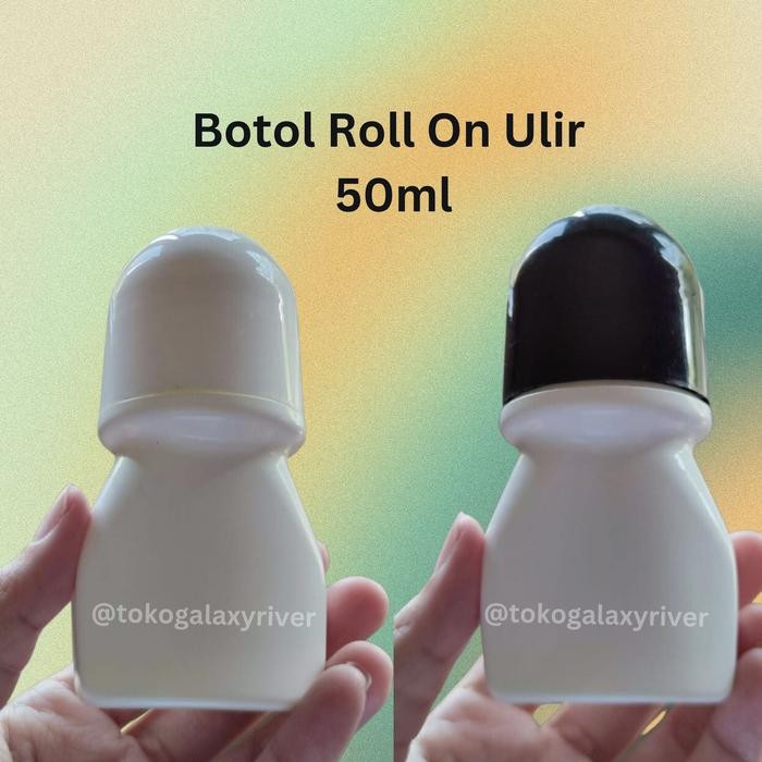 Botol Roll On Kosong Ulir 50ml Tersedia dalam 2 Warna