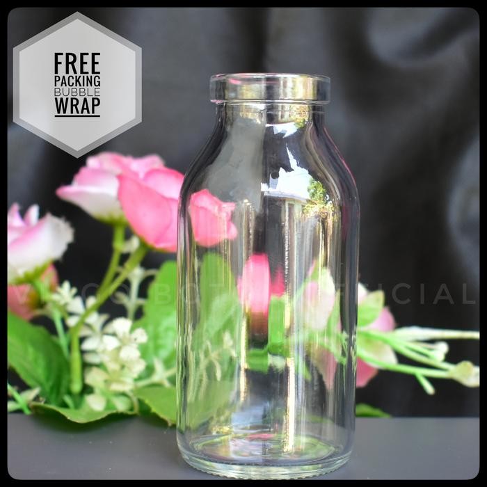 Botol Kaca 100ml Tutup Plastik Kedap Udara