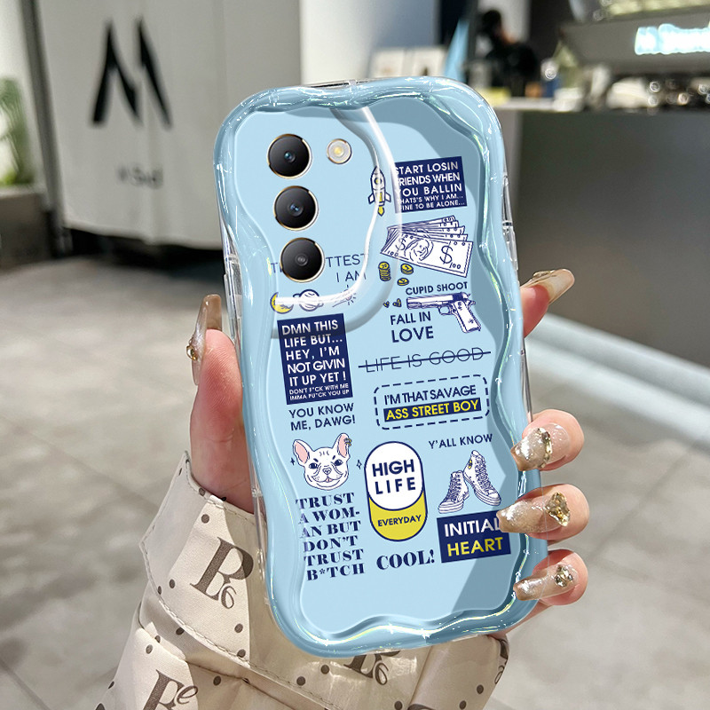 Casing Hp Untuk VIVO Y100 4G Y200E 5G V30 SE V40 SE 5G V30 Lite 4G T3 5G Case Kasing Tren mode Softc