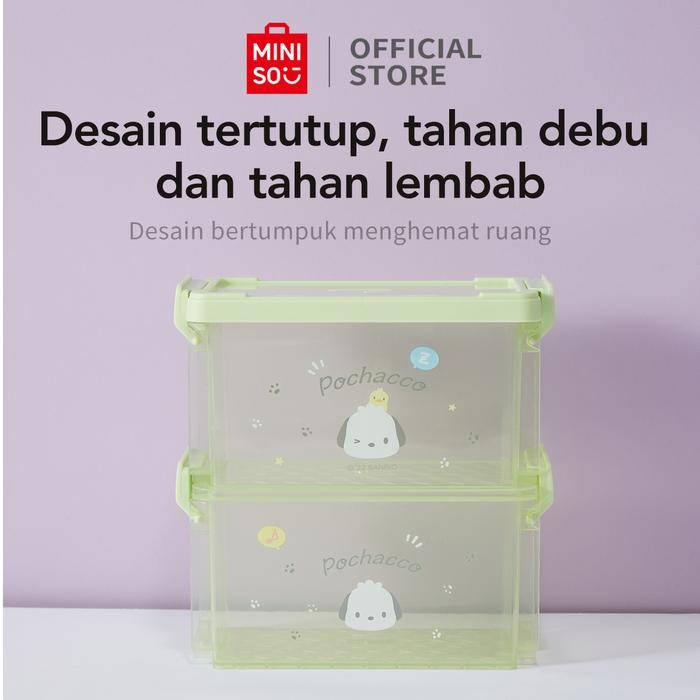 Miniso My Melody Sanrio Storage Box Storage Box Kotak Penyimpanan