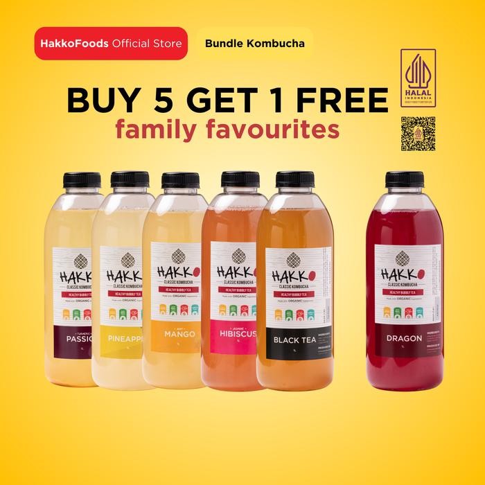 

[BUY 5 GET 1 FREE] Hakko Kombucha 1000 ml