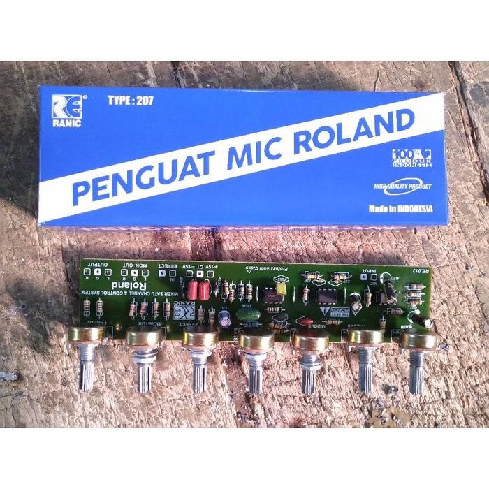 Kit penguat mic roland 7 potensio ( 207 )