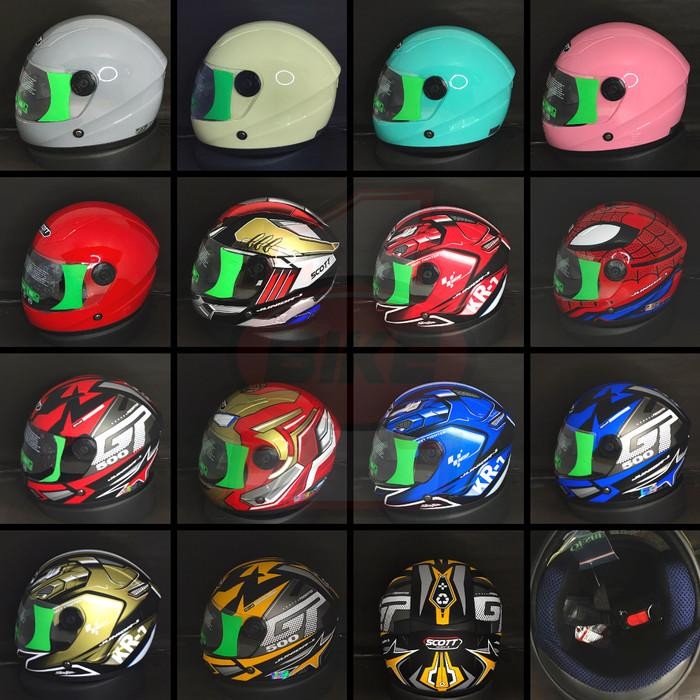 Helm Full Face Anak Scott/ helm full face anak anak cowok/ Helm Junior