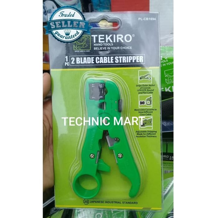 

TEKIRO PISAU CUTTER PEMOTONG KUPAS KABEL 2 BLADE CABLE STRIPPER