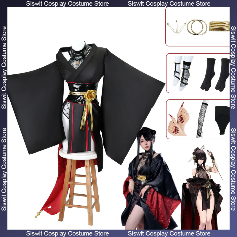 Anime SpyFamily Yor Forger Cosplay Costume Wig Props Ninja Japanese Style Anime Roleplay Fullset