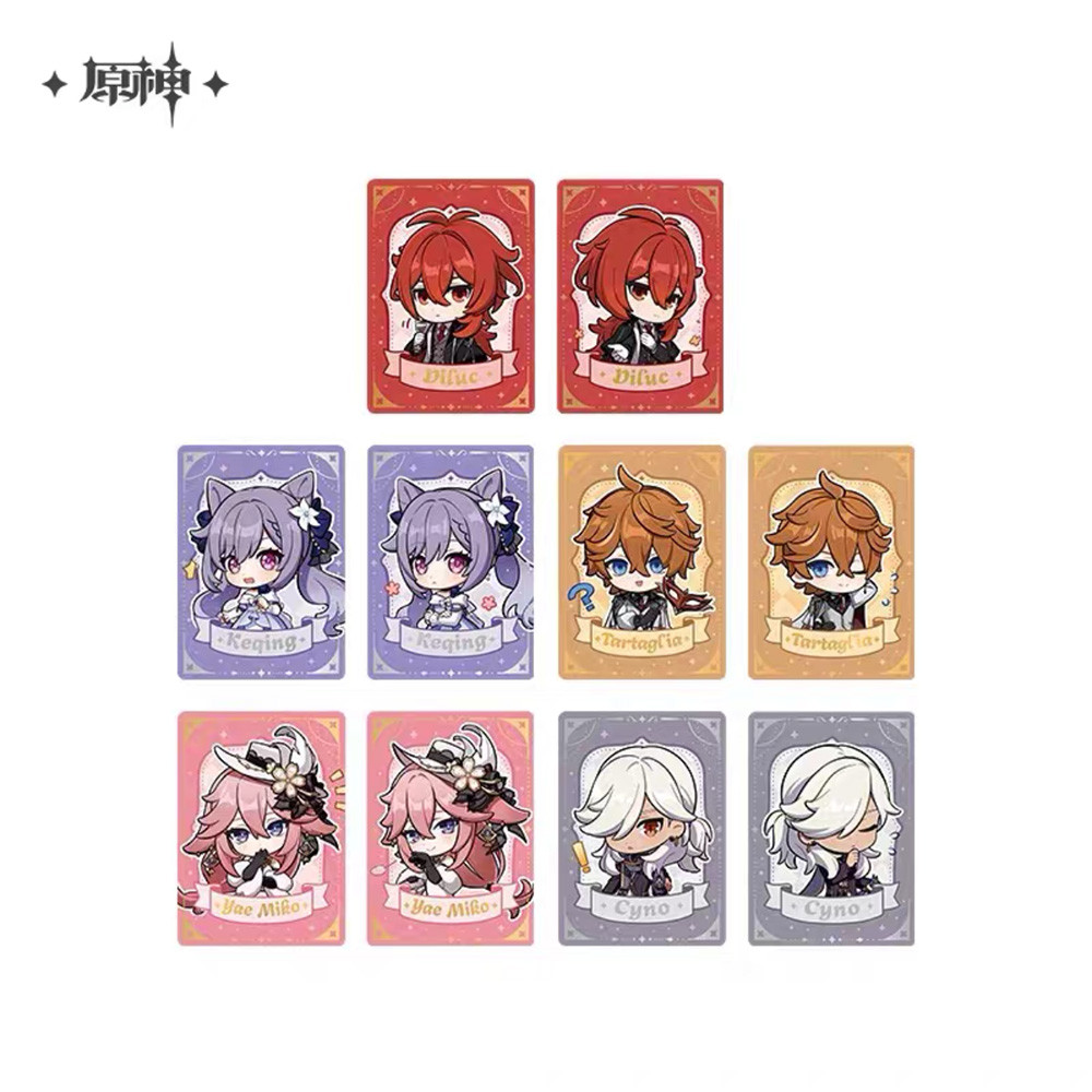 Sunsyea Genshin Impact Official Merch Mihoyo Original Authentic Resplendent Feast Series Cards