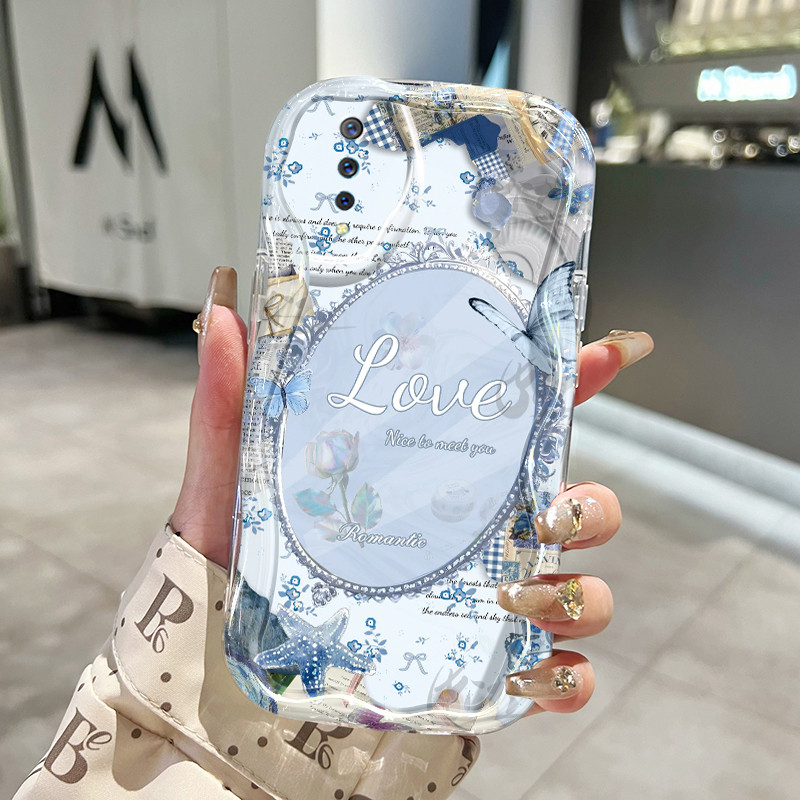 Casing Hp Untuk VIVO S1 VIVO S1 Pro Case Casing HP Cesing pola Halaman akun tangan yang indah Kesing