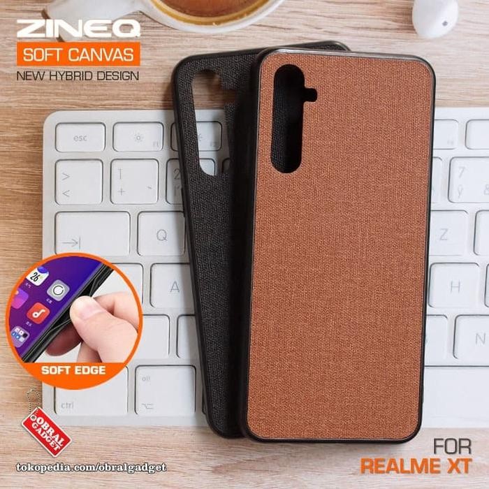 Soft Canvas Case Oppo Realme XT Softcase Hard Silikon Casing Cover Gel