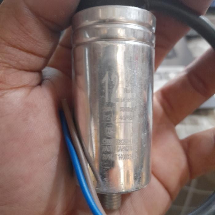 KAPASITOR MESIN CUCI ORIGIANL 12 UF ROSH CBB65 EC60252-1MKP