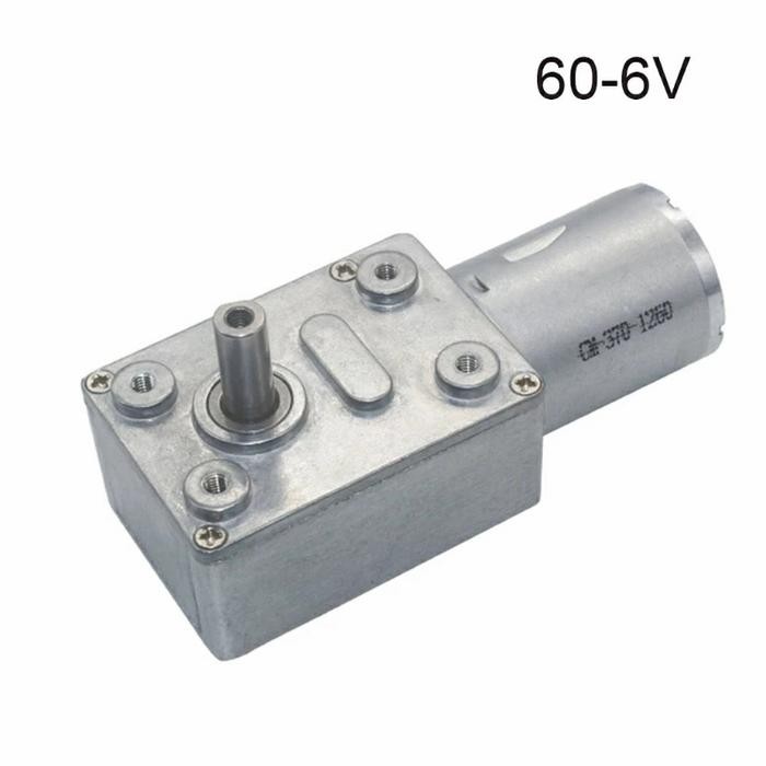 6/12/24VDC JGY370 REVERSIBLE WORM GEAR MOTOR HIGH TORQUE SPEED REDUCER