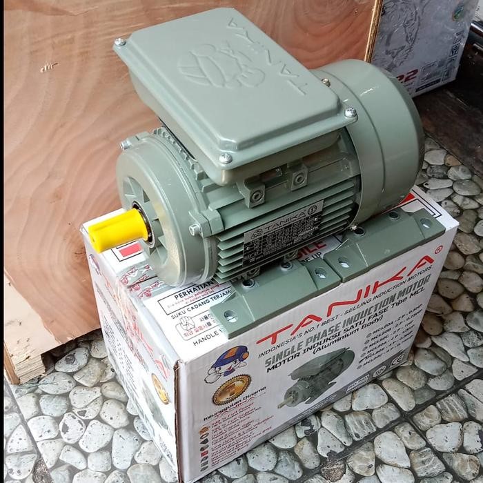 DINAMO ELEKTROMOTOR 0.5 HP PUTARAN LAMBAT 1 PHASE TANIKA