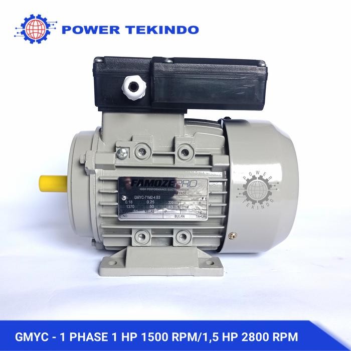 FAMOZE PRO DINAMO 1 PHASE 1 HP 1500 RPM GMYC MOTOR ELECTRIC 1 PK