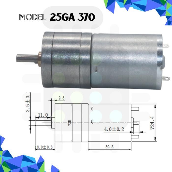 MOTOR DC GEAR BOX 130RPM 3-24V 9V 12V HIGH TORQUE GEARBOX U ROBOT CAR