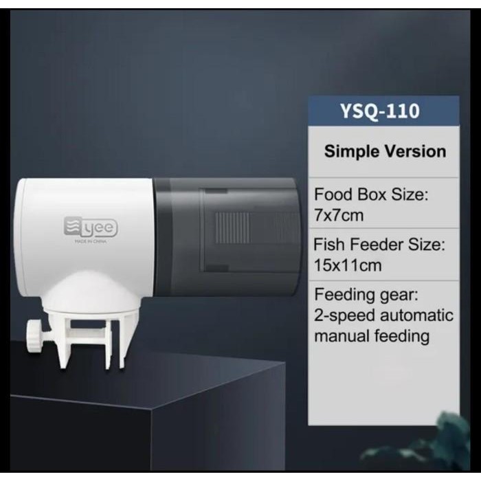 Yee Automatic Fish Feeder Dispenser Makanan Ikan Aquarium Timer Digita