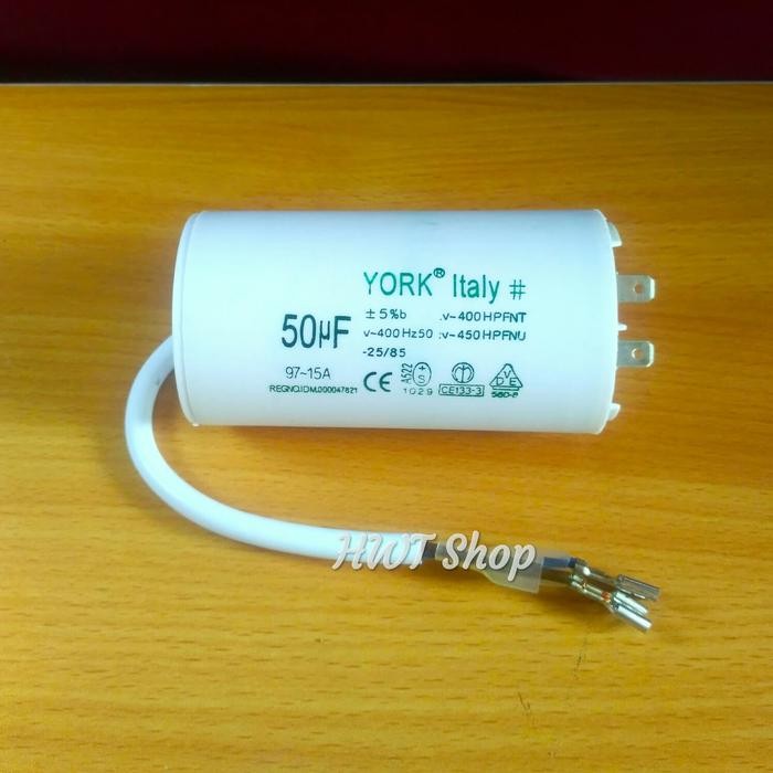 Kapasitor 50 Uf 450v York ~ Capacitor 50 Uf 450v ~ Kapasitor Pompa Air