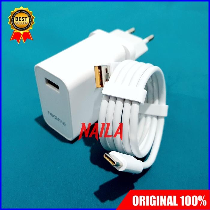 Charger Realme 8 Dart 30 Watt 5V-6A ORIGINAL 100% DART Charge USB C