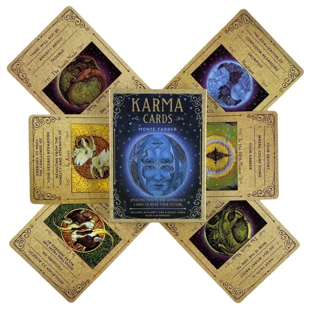 

1Pcs Deck Tarot Karma Oracle Cards Amazing Fun To Use Astrology For Read Future A 36 English