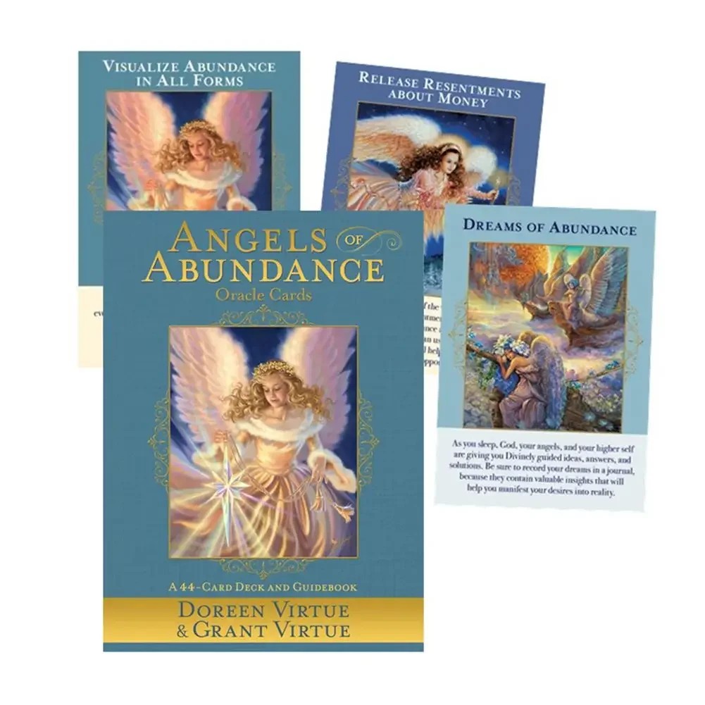 

1Pcs Deck Tarot Angels Of Abundance Oracle Cards PDF Guidebook Tarot Card English Friend Family