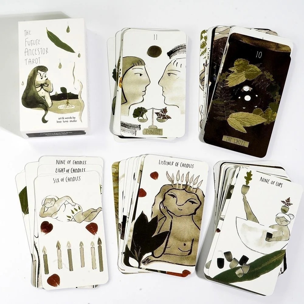 

1Pcs Deck 78 Cards The Future Ancestor Tarot Deck In Stock Collage Nature Ink A Love Letter For Hope