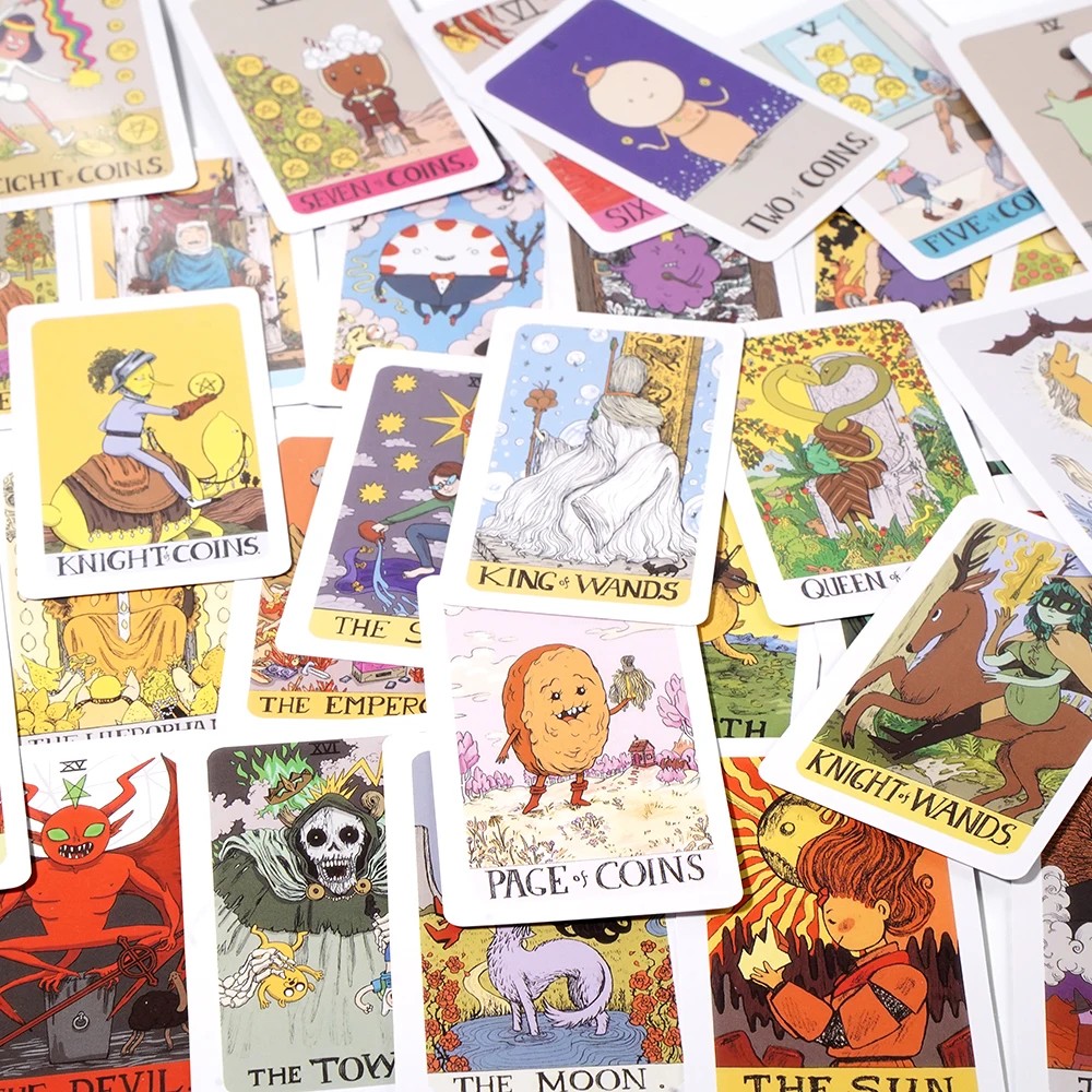 

1Pcs Deck Tarot Adventure Time tarot deck by Katherine Hillier the unique personality traits and