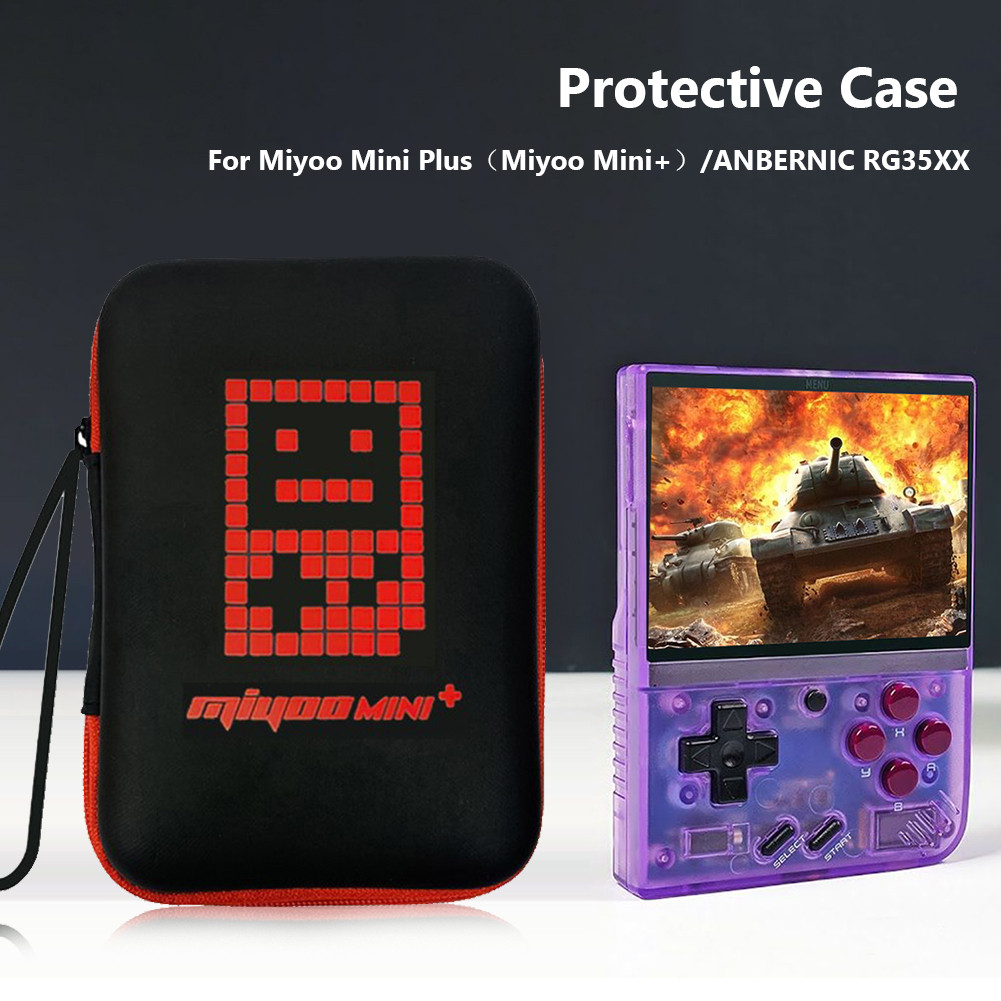 

For Miyoo Mini Plus Protective Case Waterproof EVA Hard Carrying Case Handheld Game Console Storage