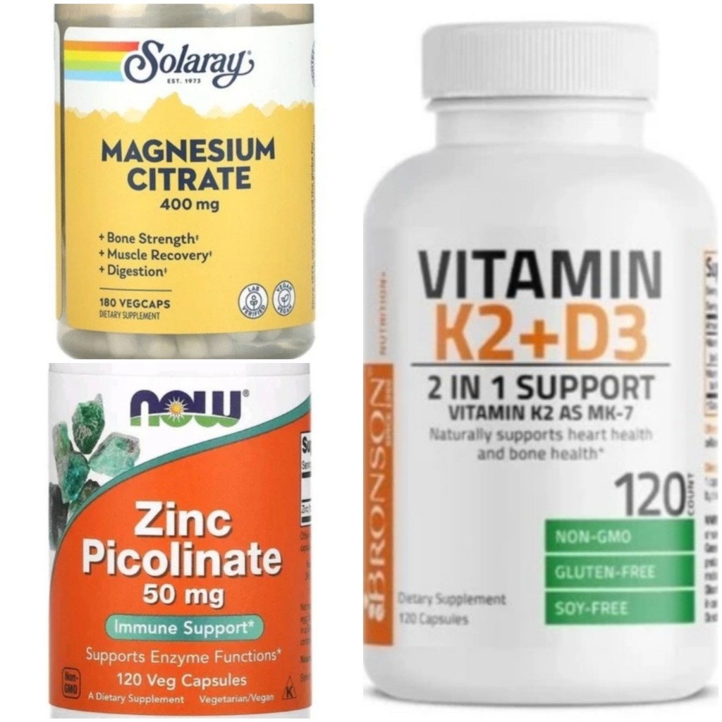 Quatro Formula with Solaray Mag Citrate, bronson d3k2, now zinc picolinate