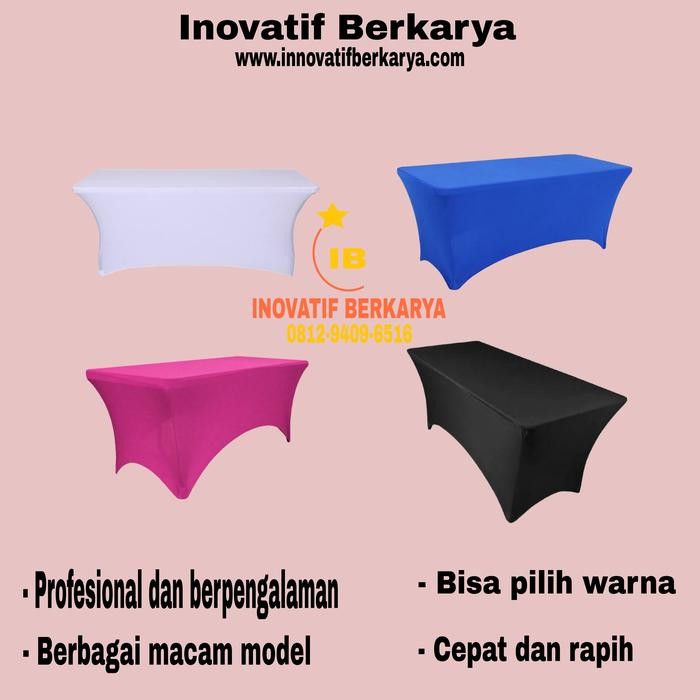 Cover meja street/ketat 180x60x75