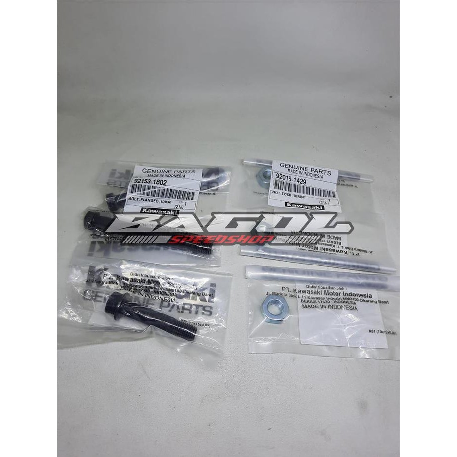 Ready Termurah Baut Mur Uni Trak Unitrack Set Ninja R Ss Original kawasaki