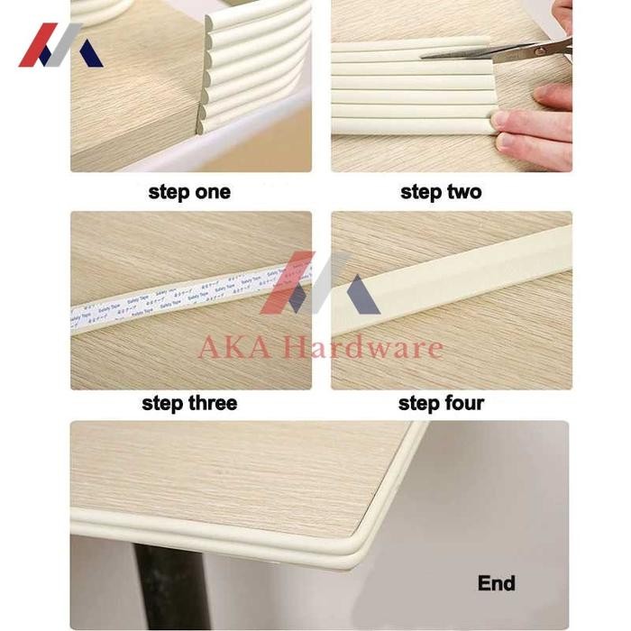 (Allthebest) Busa Pelindung Sudut Meja / Busa Pengaman Siku Pinggiran Meja