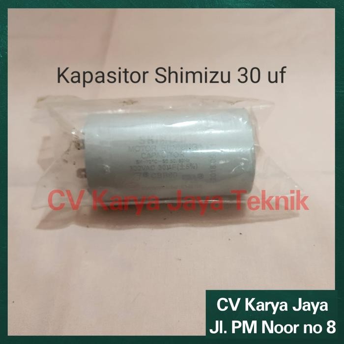 Kapasitor Pompa Air Shimizu 30 uf / 300 VAC ASLI ORIGINAL