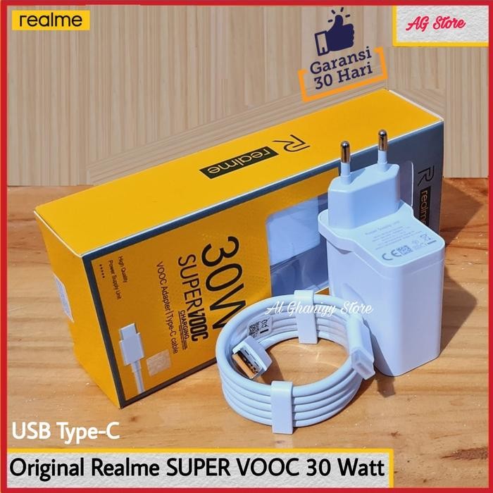 ORIGINAL REALME SUPER VOOC ORI 100% CHARGER REALME 8 30W USB C