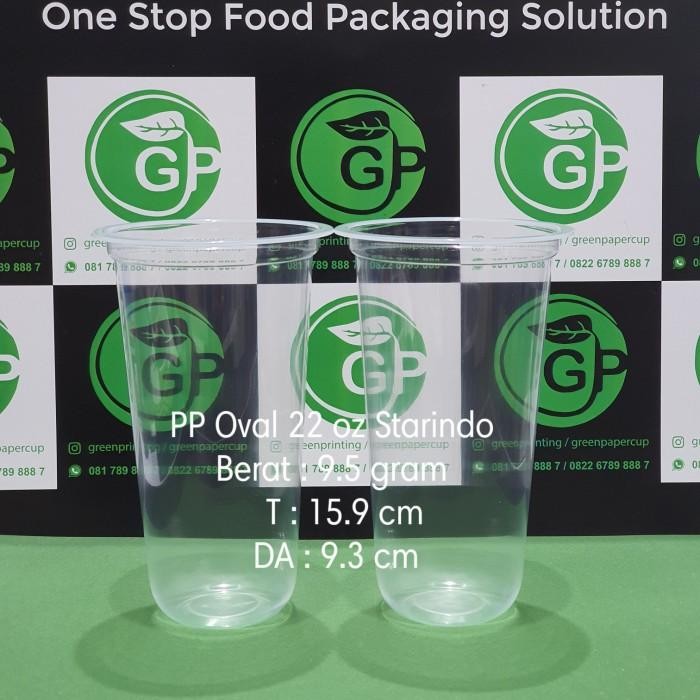 [Allthebest] PP oval 22 oz Starindo Berat 9.5 gram