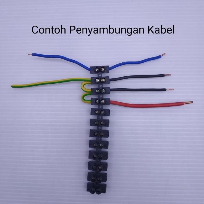 [Allthebest] Terminal KRUSTIN Hitam / Terminal Block Sambungan Kabel 16mm