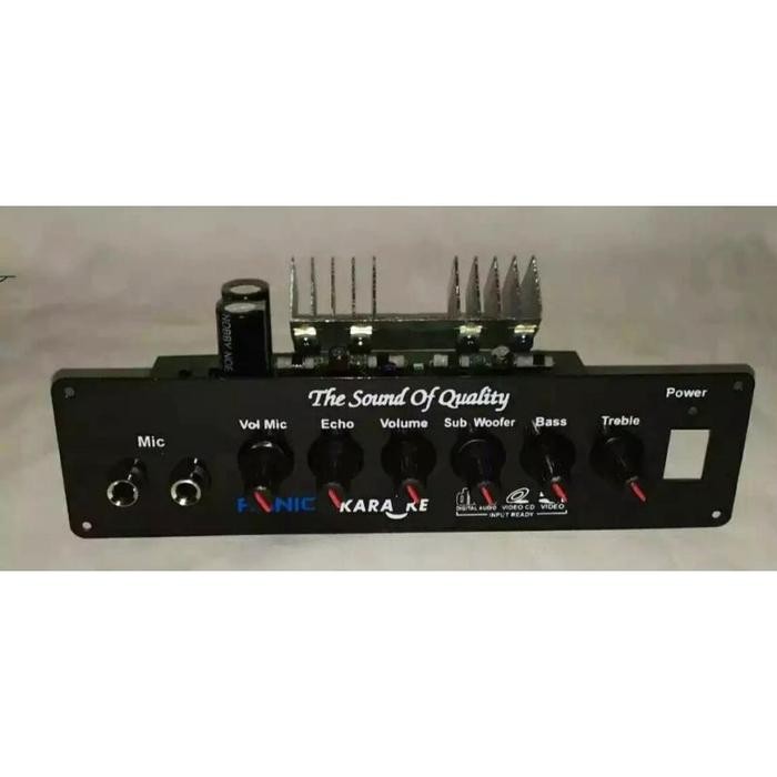 (Allthebest) Kit Tiger Power Amplifier Speaker Aktif Karaoke