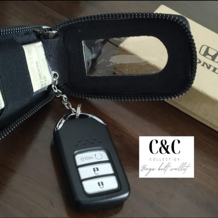 (Allthebest) TOYOTA dompet stnk gantungan kunci stnk mobil kulit asli keyless UMKM