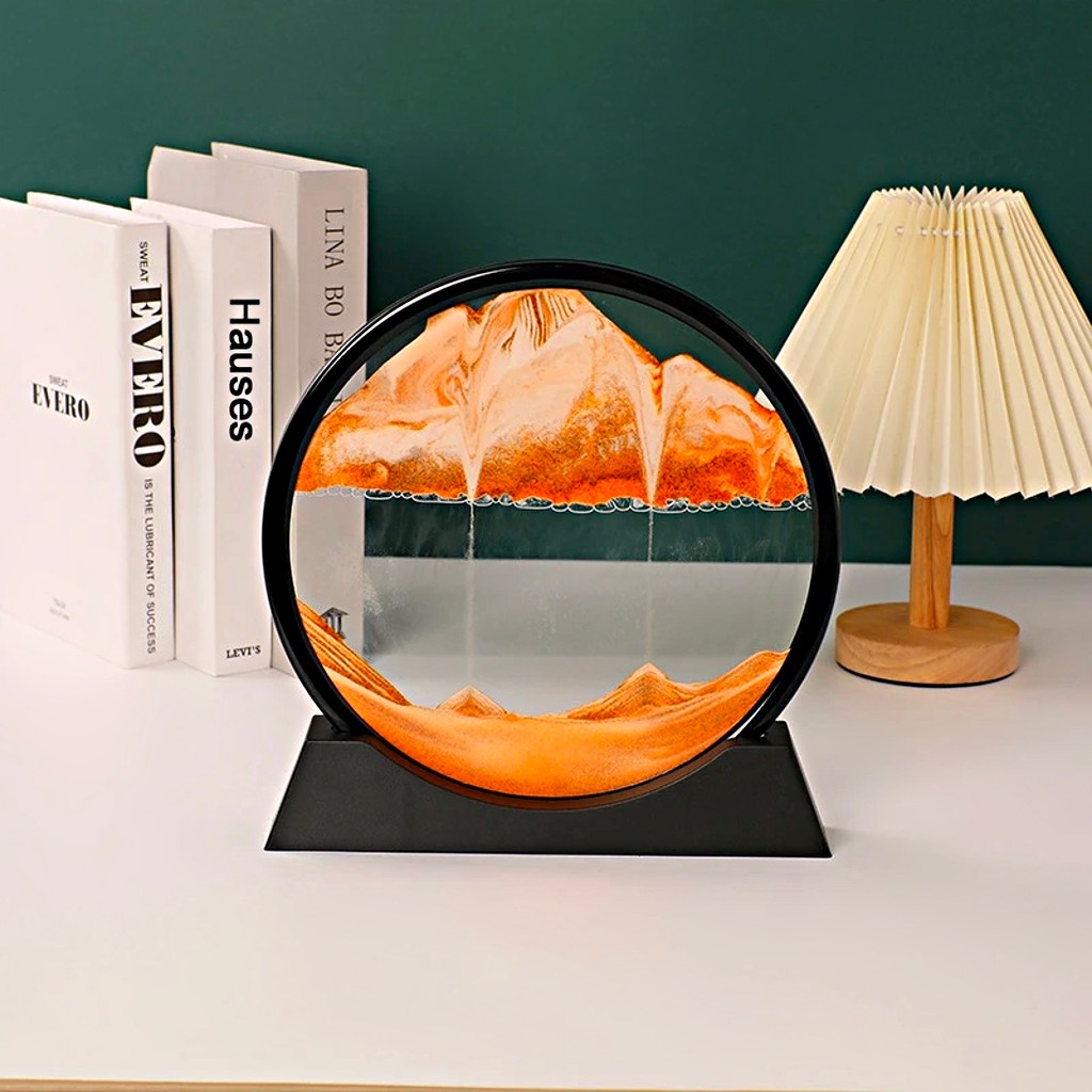 Sandscape Moving Sand Art Frame Flowing Sand 3D Dynamic Liquid Hourglass Quicksand Kinetic Sand