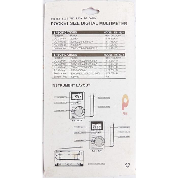(Allthebest) DIGITAL MULTIMETER POCKET KS-3228