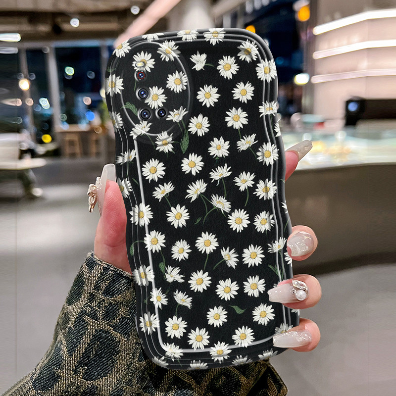 Casing Hp Untuk VIVO V19 V19 Neo V17 V17 Pro Case Krim gelombang Softcase Silikon Kesing Bunga dari 