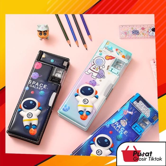 

NYBEBY26 BISA COD S5945 KOTAK PENSIL UNTUK ANAK TK & SD ALAT PLASTIK SEKOLAH TULIS STATIONERY RAUTAN