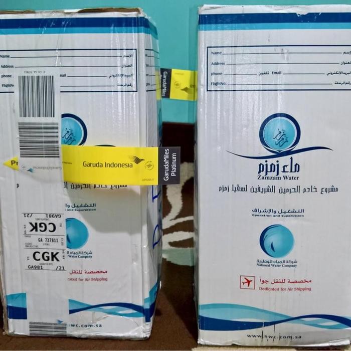 

Air Zam Zam (Zam-Zam / Zamzam) Asli 5 Liter Masih Segel
