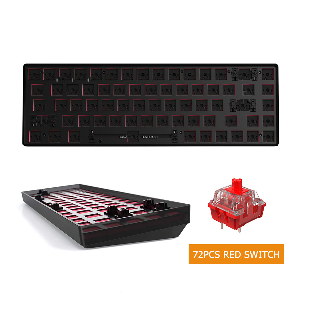 TESTER68 Customized Mechanical Keyboard Kit TES68 Hot Swap Keyboards