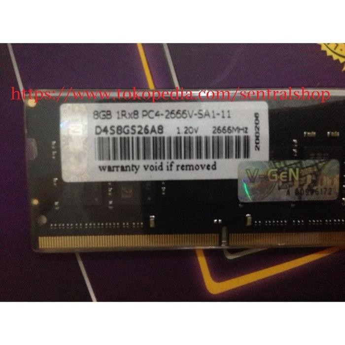 Sodimm Ddr4 8Gb Pc4-2666V Vgen Platinum