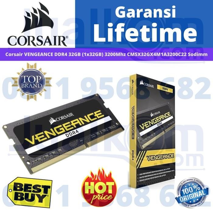 Ram Laptop Ddr4 Ram 32Gb Ddr4 3200 Corsair Sodimm Ddr4 Sodimm Cmsx32Gx4M1A3200C22
