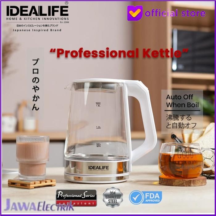 Idealife Teko Listrik/Kettle Listrik Idealife Il 113s Jumbo - 1,8 Liter