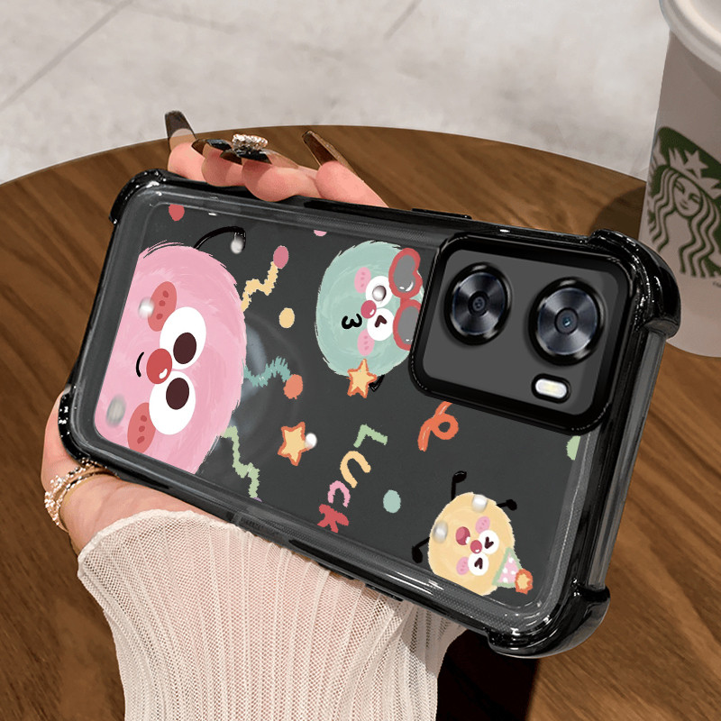 Casing Hp untuk OPPO A77s A57S A57E A57 2022 A77 2022 Case Casing Softcase bola wol Kesing HP pelind